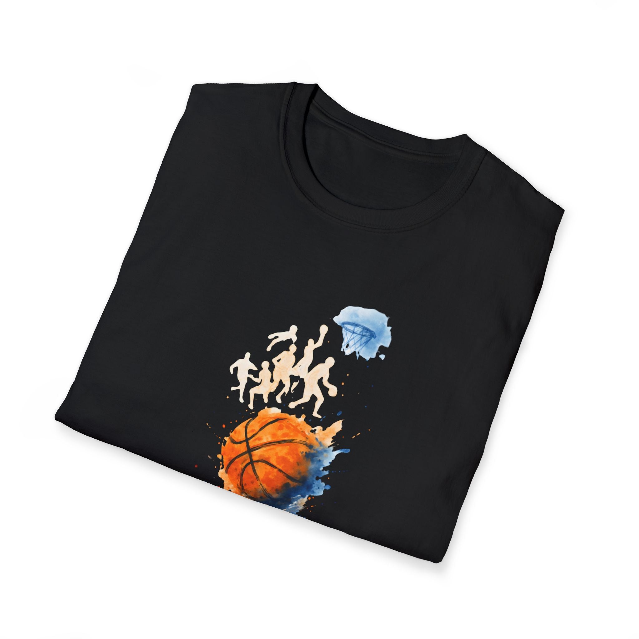Watercolor basketball scene T-Shirt