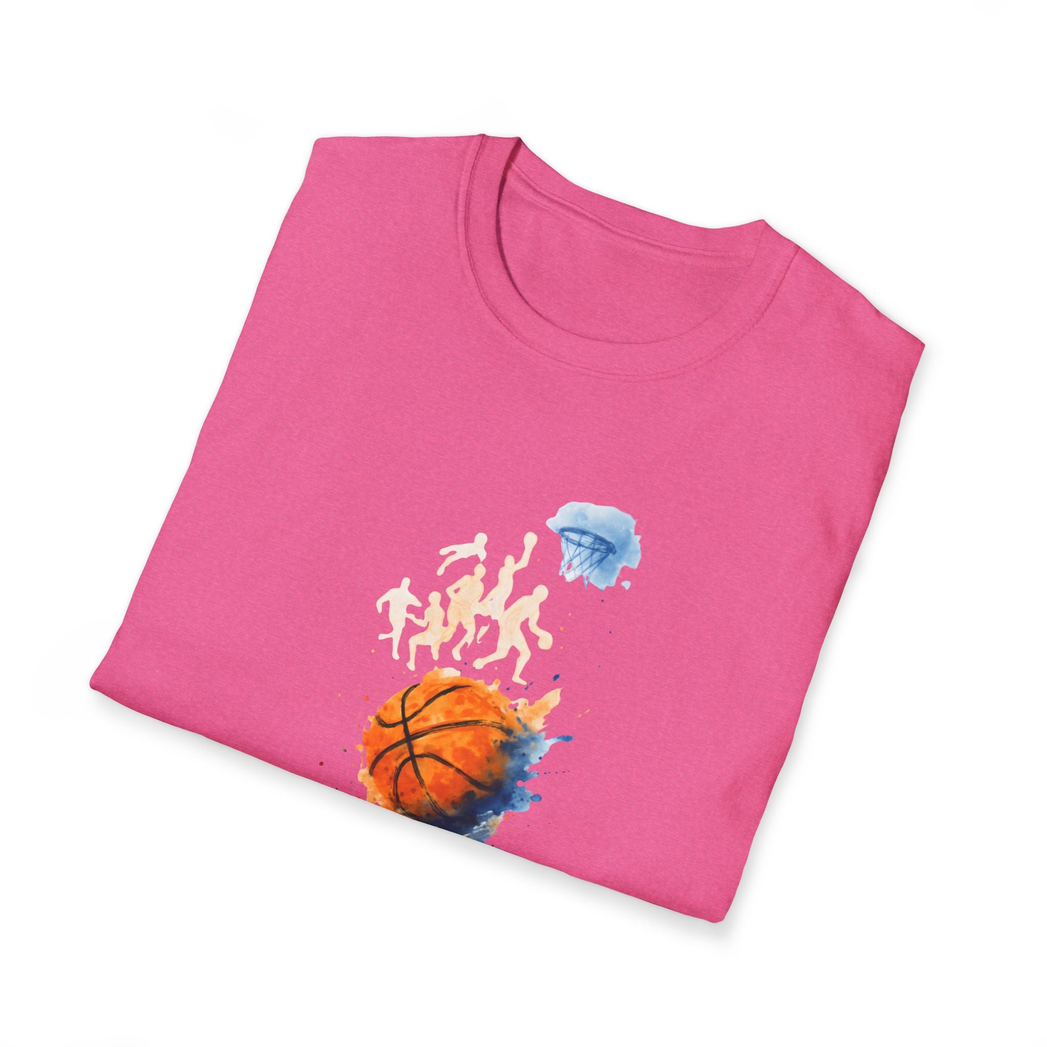 Watercolor basketball scene T-Shirt