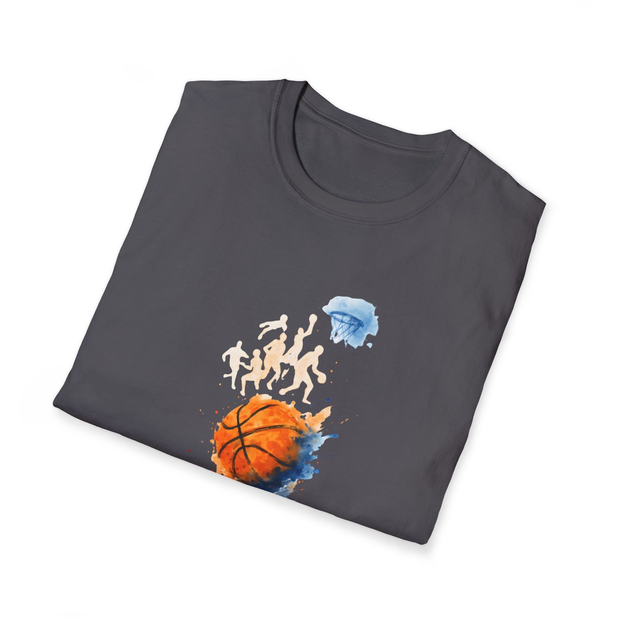Watercolor basketball scene T-Shirt