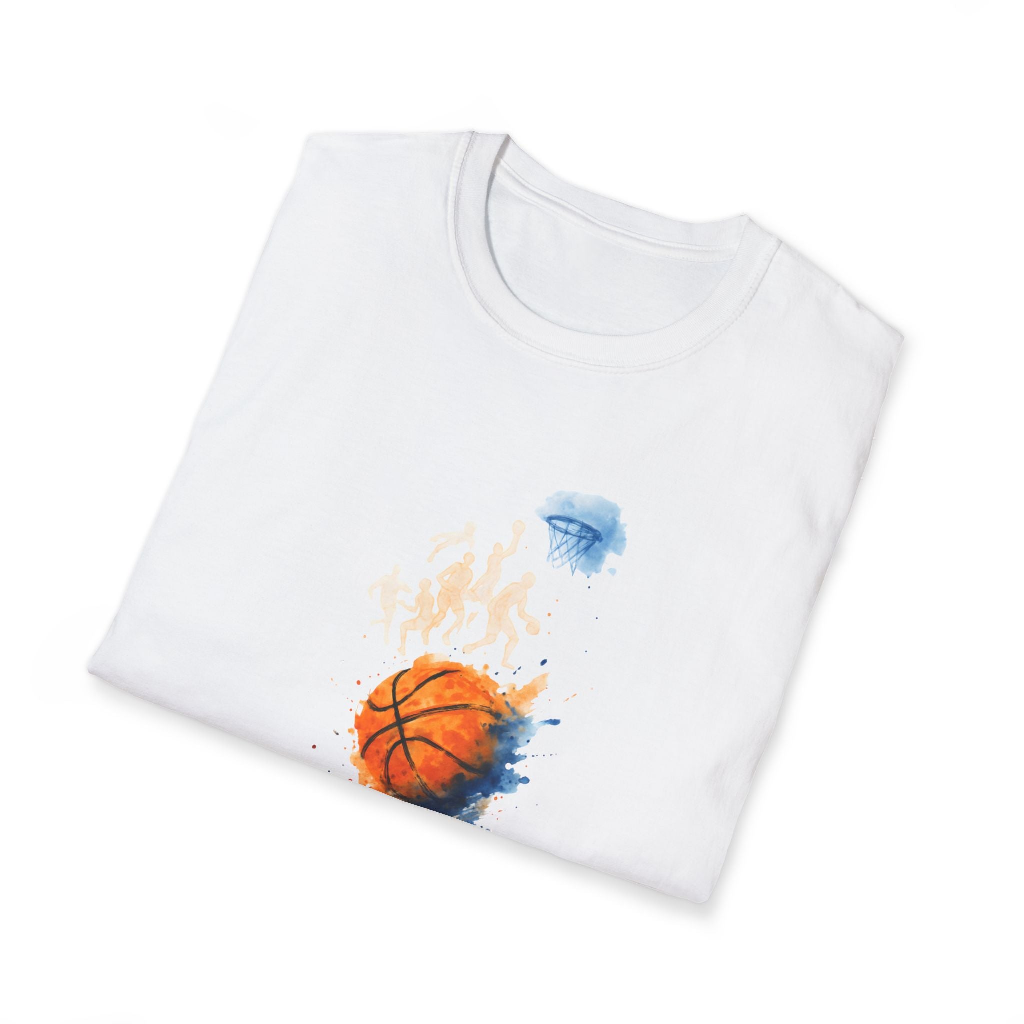 Watercolor basketball scene T-Shirt