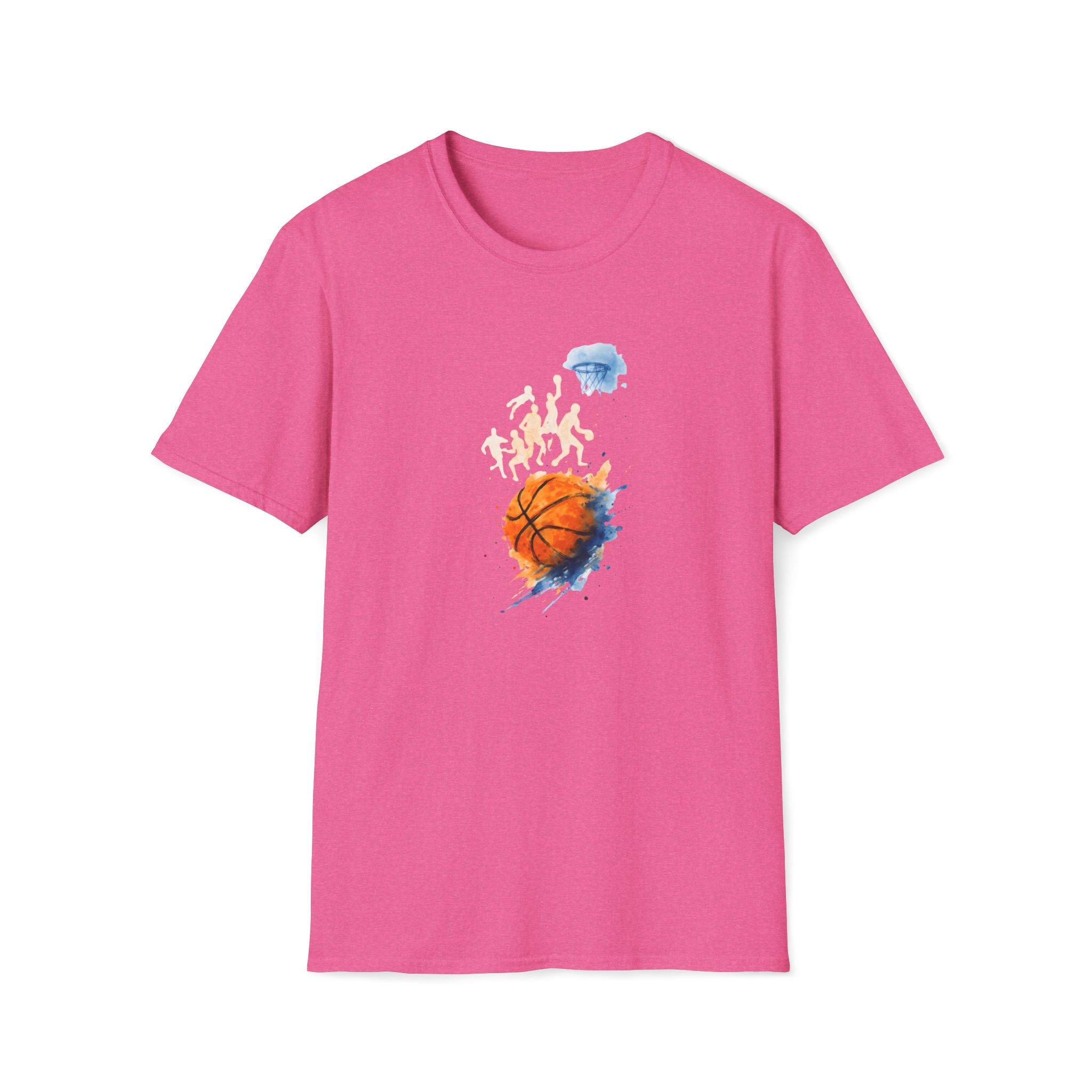 Watercolor basketball scene T-Shirt