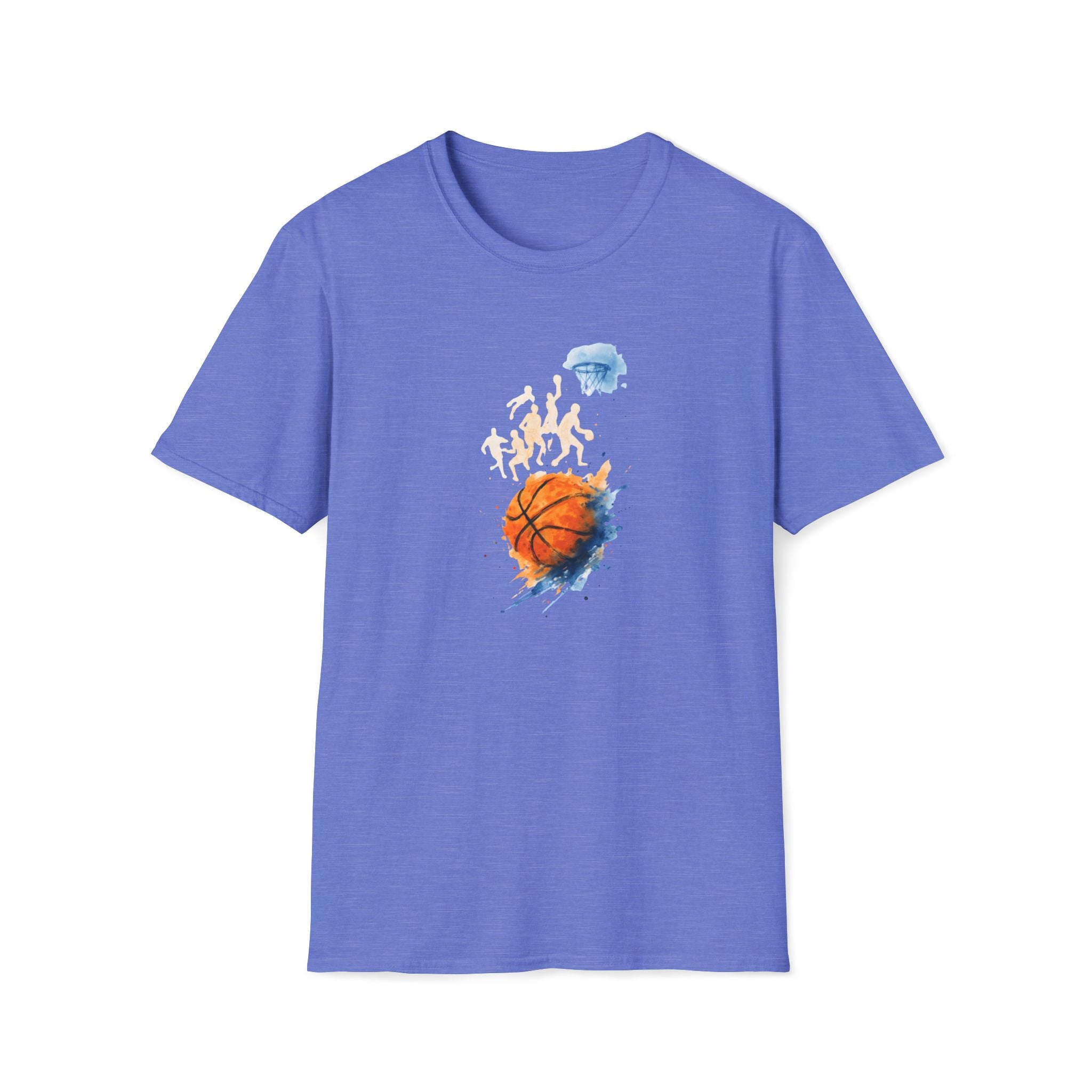 Watercolor basketball scene T-Shirt