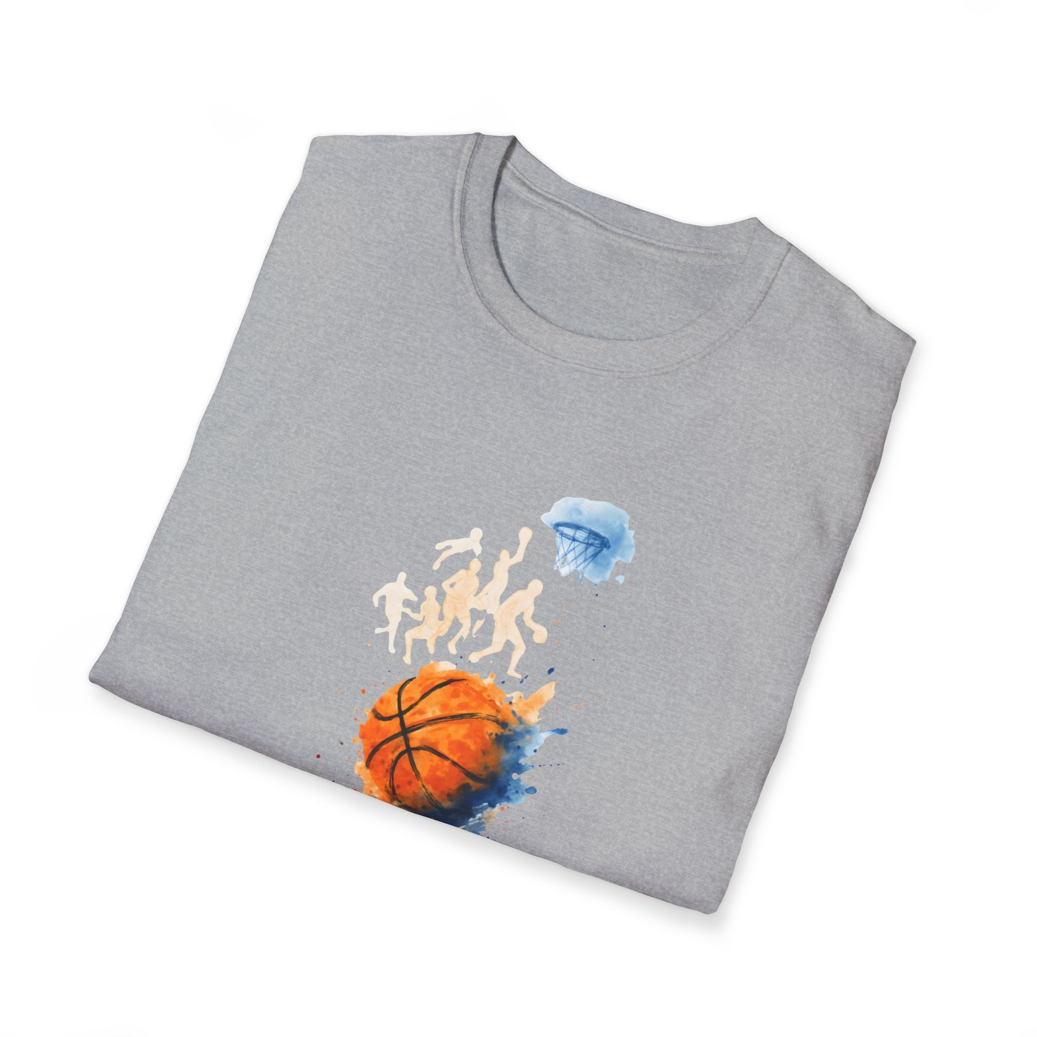 Watercolor basketball scene T-Shirt